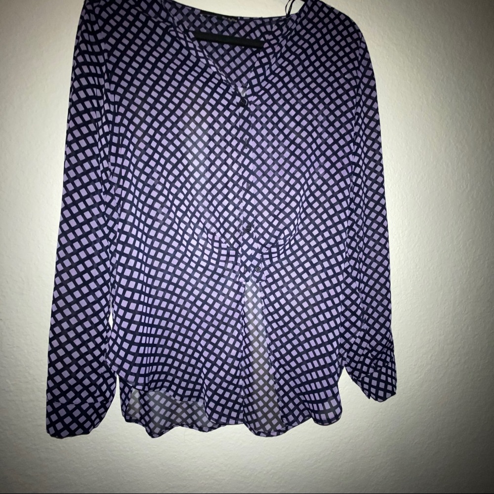 Sheer Long Sleeve Blouse